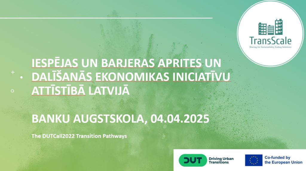 WP3: Enablers and Barriers in Circular and Sharing Economy Initiatives Development