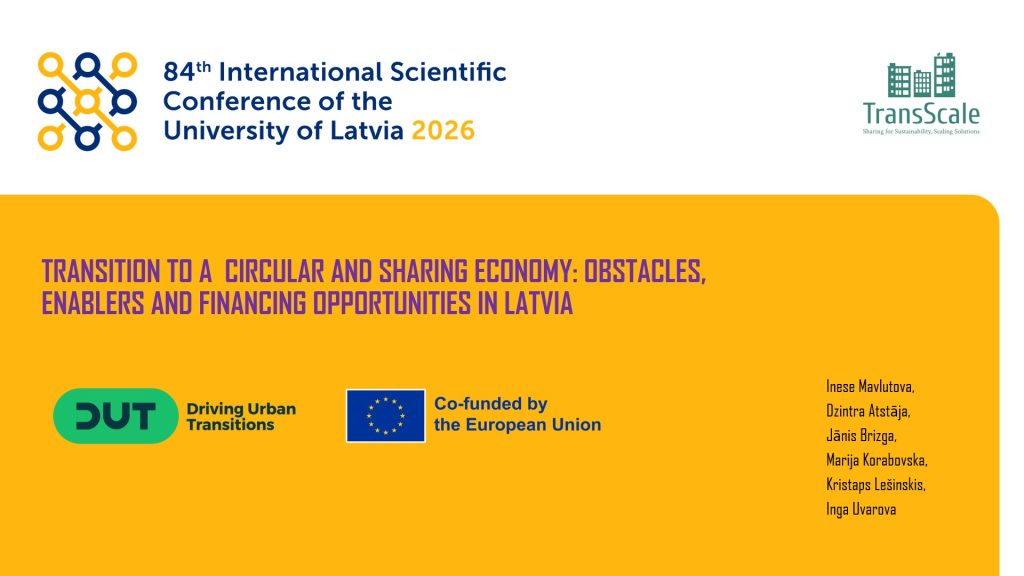 TransScale Presented Two Research Papers at the University of Latvia International Scientific Conference