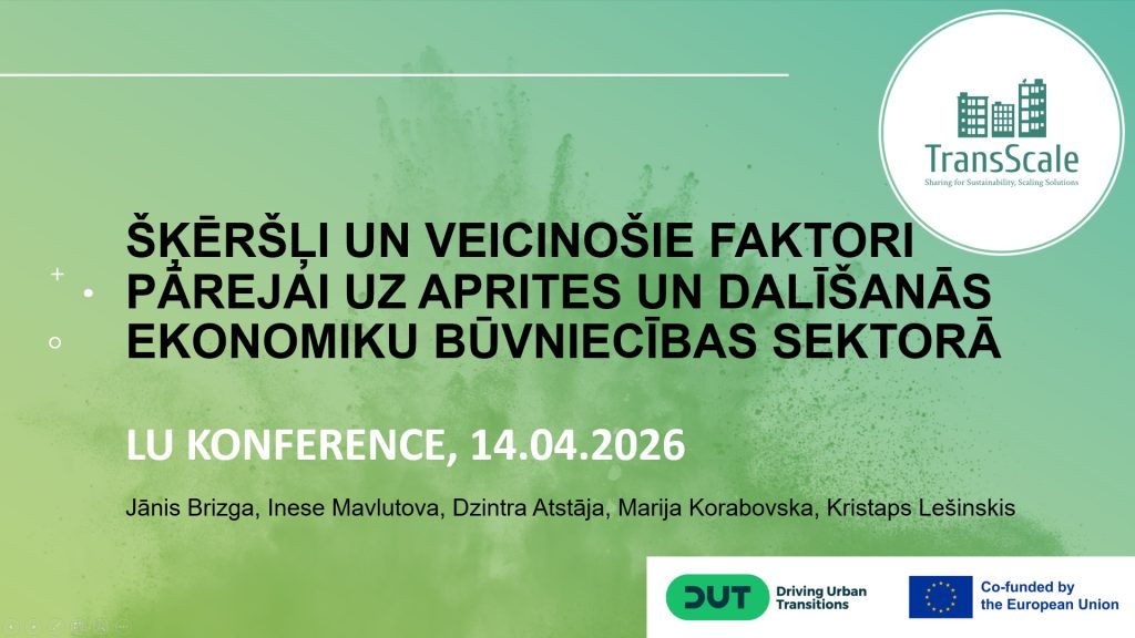 TransScale Presented Two Research Papers at the University of Latvia International Scientific Conference